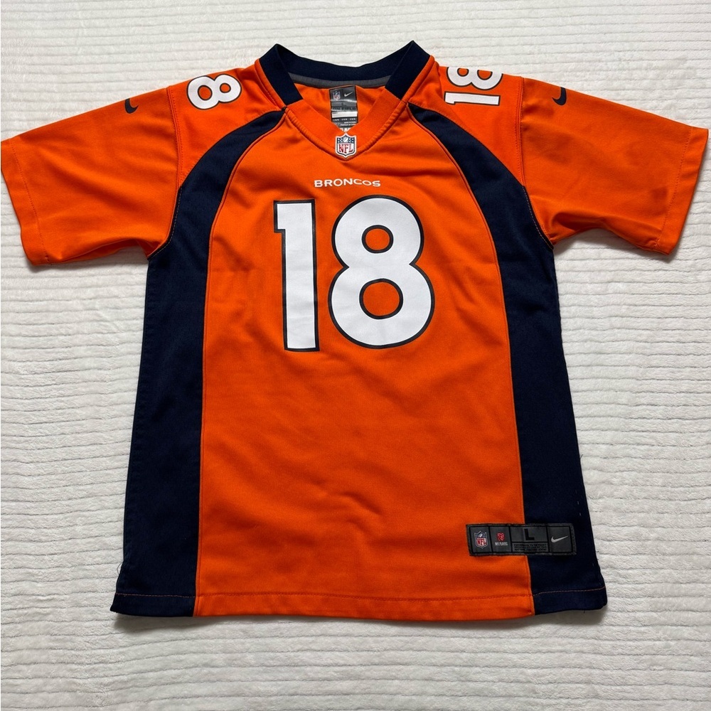 NFL Kids Bright Orange and Dark Blue Jersey